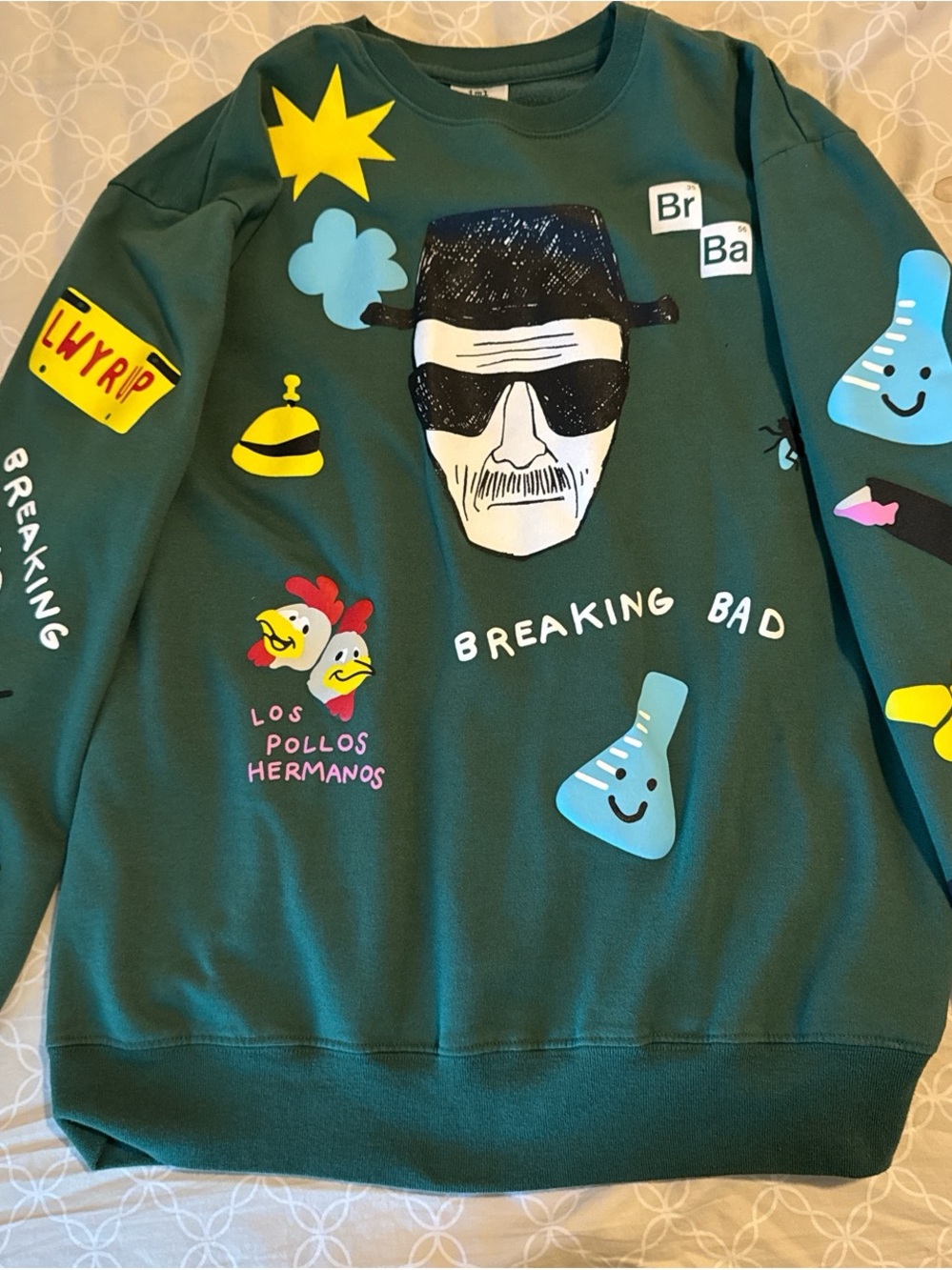 Breaking Bad Graphic Crewneck Sweatshirt - Green